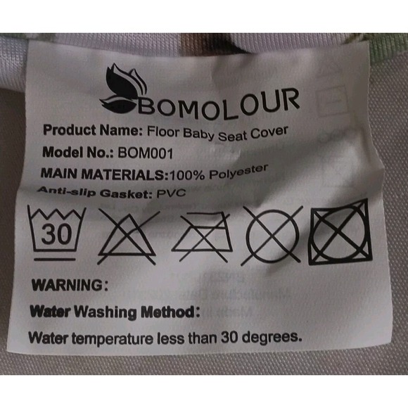 Bumbo Floor Seat Cover Green Forest Animals Baby Safety Strap Ready Anti Slip - Picture 6 of 7